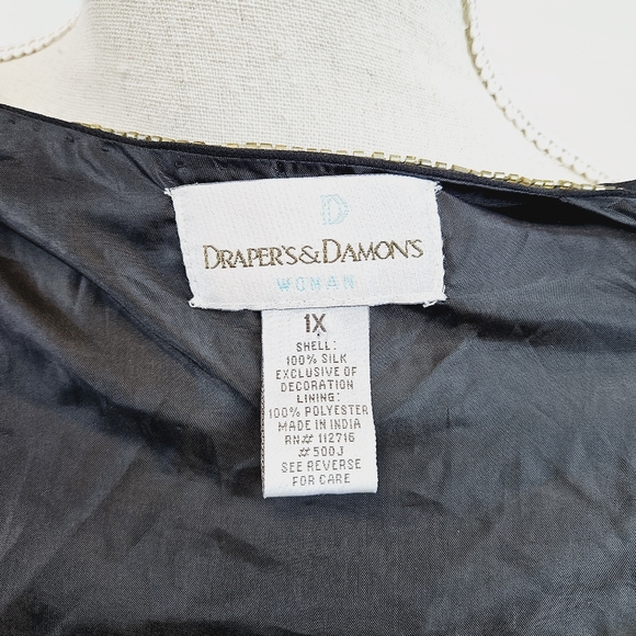 Vintage Plus Drapers + Damons Sequin Floral Jacket size 1X - Picture 10 of 10